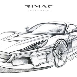 Drawings of supercars wallpaper