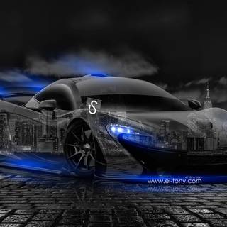 Blue McLaren wallpaper