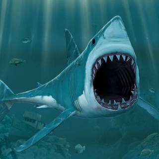 Shark attack wallpaper