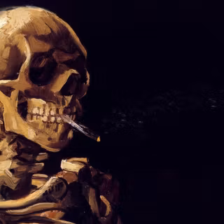 Skeleton art amoled wallpaper