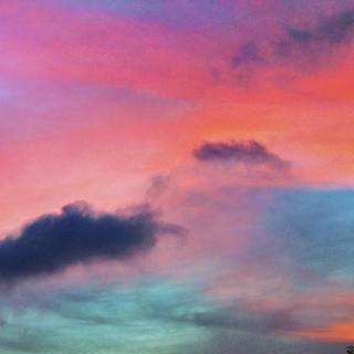 Clouds sunset Android wallpaper