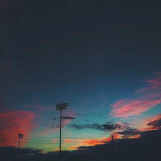 Clouds sunset Android wallpaper