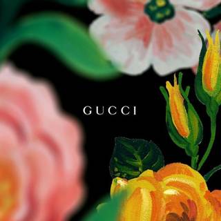 Gucci rose wallpaper