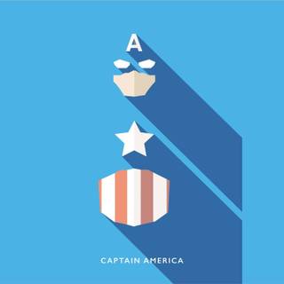 Captain America minimalist wallpaper