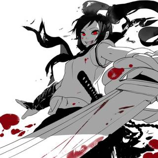 Red and white anime wallpaper