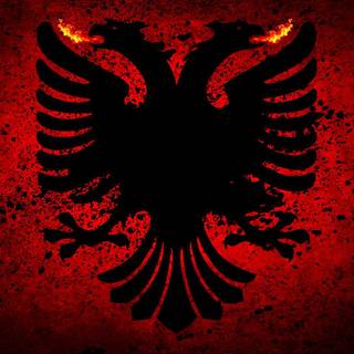 Albania flag wallpaper