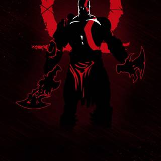 Kratos gaming logo wallpaper