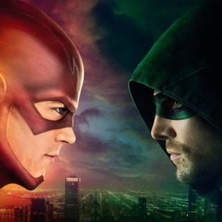 The Flash face wallpaper