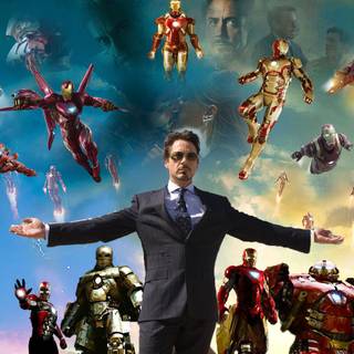 Tony Stark and Iron Man wallpaper