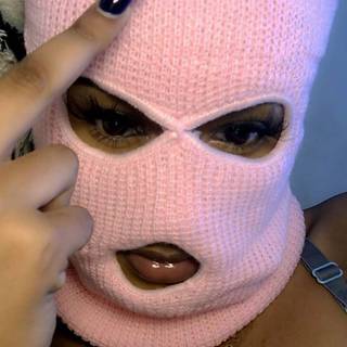 Girls with ski mask wallpaper
