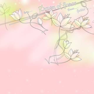 Cartoon flower wallpaper