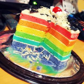 Rainbow cake wallpaper
