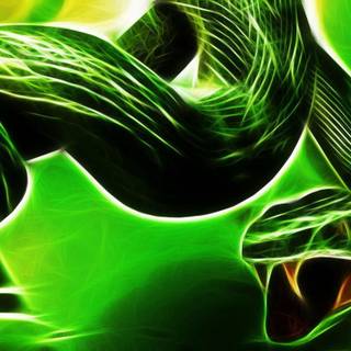 Green snake wallpaper