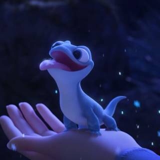 Frozen salamander wallpaper