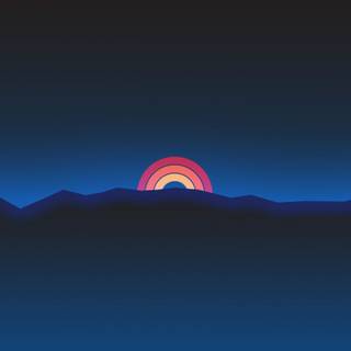 Retro rainbow wallpaper