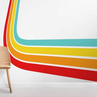 Retro rainbow wallpaper