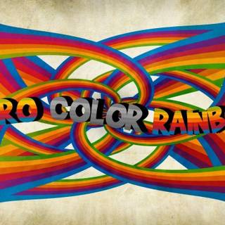 Retro rainbow wallpaper