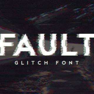 Glitchy letters wallpaper