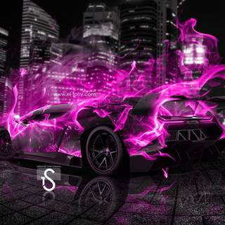 Galaxy Lambo wallpaper