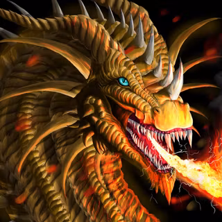 Fire breathing dragon wallpaper