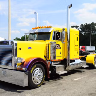 Yellow trucks wallpaper
