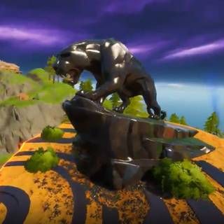 Black Panther in Fortnite wallpaper