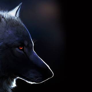 Flare Wolf wallpaper