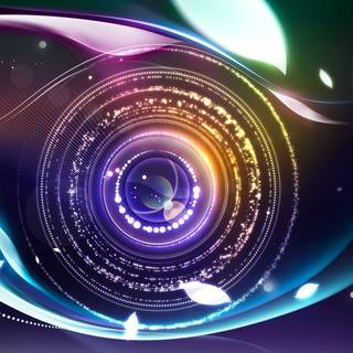 Neon camera wallpaper