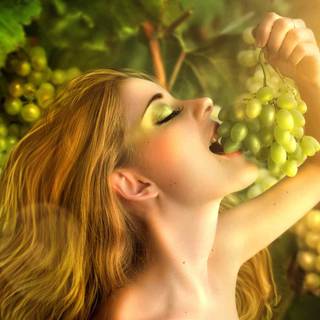 Fruit and people wallpaper