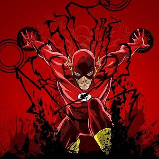 Red superheroes wallpaper