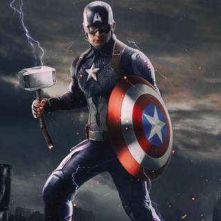 Thor and Captain America wallpaper