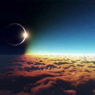 Moon and sun wallpaper