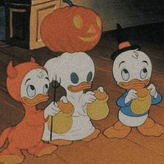 Halloween vintage cartoon wallpaper