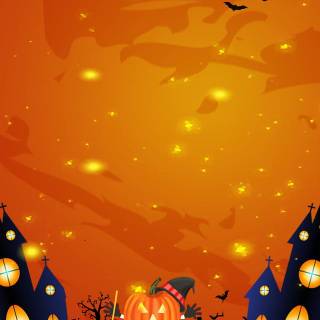 Halloween pumpkins cute wallpaper