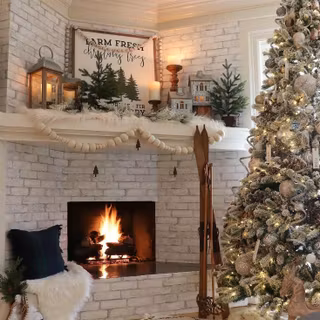 Christmas cozy home wallpaper