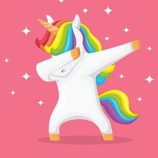 Rainbow unicorns wallpaper