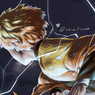 Zenitsu HD desktop wallpaper