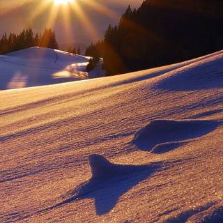 Mountain sunset iPhone wallpaper