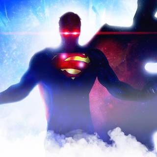 Blue superheroes wallpaper