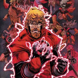 Red Lantern Power Battery wallpaper