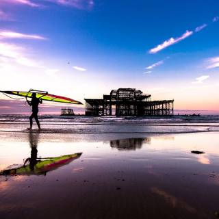 Sky surfer wallpaper