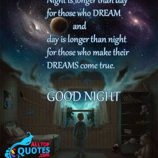 Good night quotes wallpaper