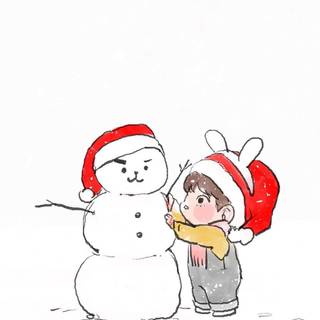 BTS v Chibi wallpaper