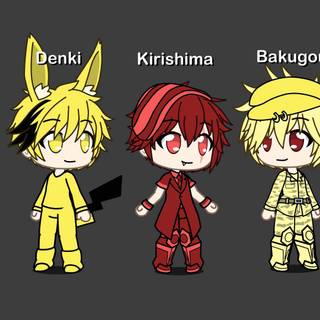 Denki and Kirishima wallpaper