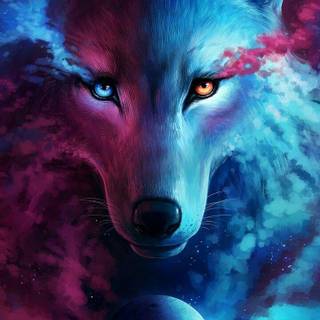 Galaxy fox wallpaper