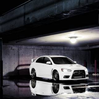 Car garage wallpaper