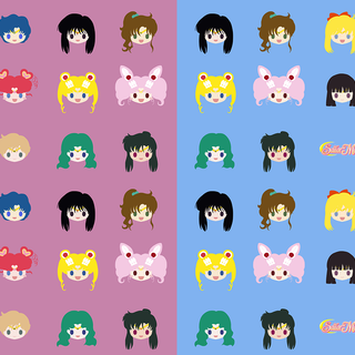 Sailor Moon with Luna wallpaper