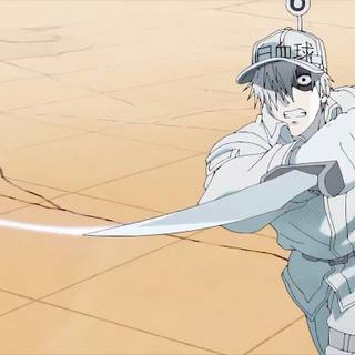 White Blood Cell Cells At Work wallpaper