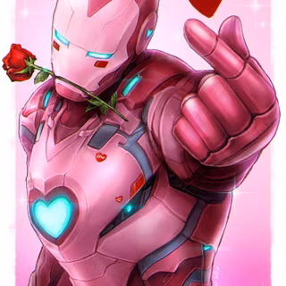 Pink superheroes wallpaper