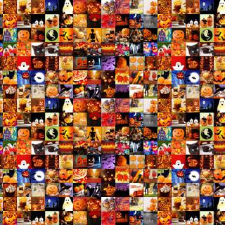 Halloween fall collage wallpaper